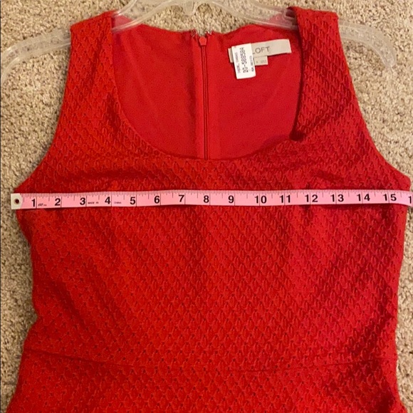 Loft Red Dress (fits like a 2) - Picture 6 of 12